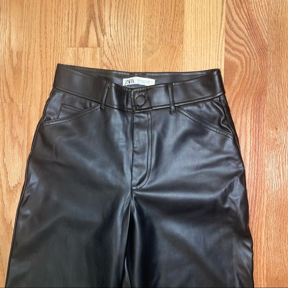 Zara Leather Pants - Picture 2 of 5
